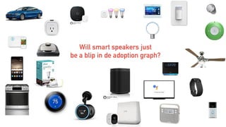 Will smart speakers just
be a blip in de adoption graph?
 
