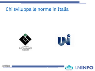 Chi sviluppa le norme in Italia
5
 