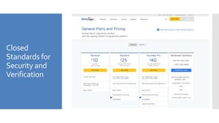 Closed
Standards for
Security and
Verification
 