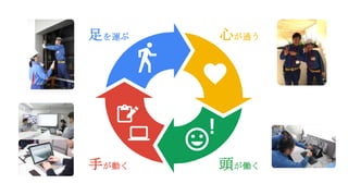 !
心が通う
手が動く 頭が働く
足を運ぶ
 