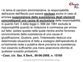 Sanzioni e L. 689/1981 - 15 novembre 2018