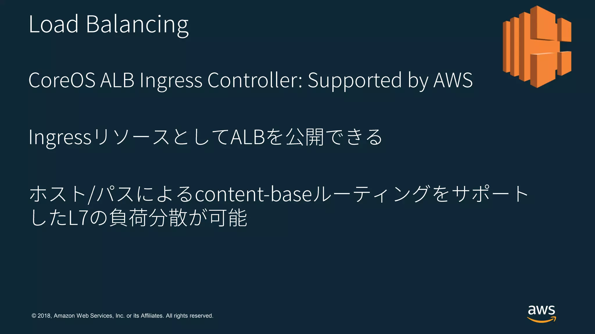 © 2018, Amazon Web Services, Inc. or its Affiliates. All rights reserved.
 