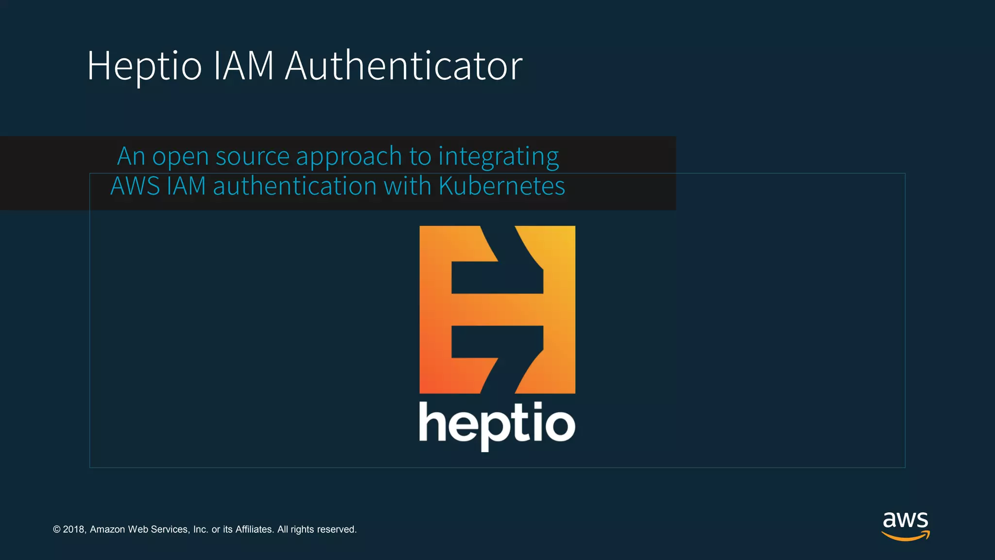 © 2018, Amazon Web Services, Inc. or its Affiliates. All rights reserved.
 