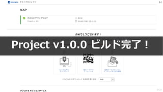 44
引用：monaca
Project v1.0.0 ビルド完了！
 