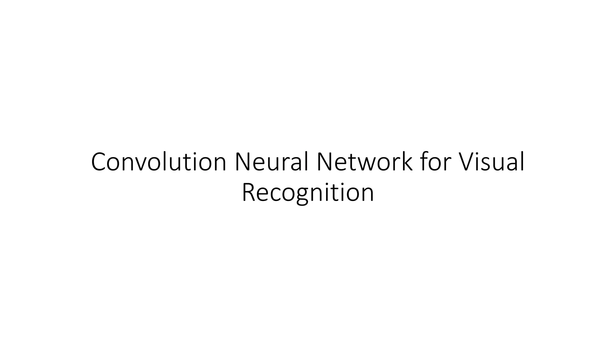 Machine Learning - Convolutional Neural Network | PPT