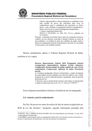 Representação MPE contra Daniel Coelho | PDF