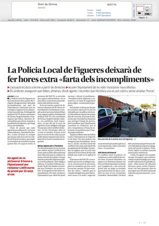 30/07/18Diari de Girona
Gerona
Prensa: Diaria
Tirada: 6.926 Ejemplares
Difusión: 5.040 Ejemplares
Página: 4
Sección: LOCAL Valor: 1.014,00 € Área (cm2): 456,4 Ocupación: 53,82 % Documento: 1/1 Autor: ACN/DdG FIGUERES Núm. Lectores: 18000
Cód:119624661
6 / 22
 