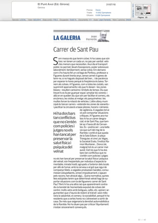 31/07/18El Punt Avui (Ed. Girona)
Gerona
Prensa: Diaria
Tirada: 10.602 Ejemplares
Difusión: 8.606 Ejemplares
Página: 25
Sección: LOCAL Valor: 923,00 € Área (cm2): 178,3 Ocupación: 18,83 % Documento: 1/1 Autor: Joan Ferrerós Núm. Lectores: 34424
Cód:119636260
33 / 43
 