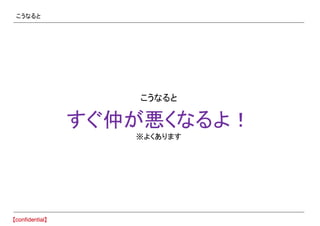 こうなると
こうなると
すぐ仲が悪くなるよ！
※よくあります
 