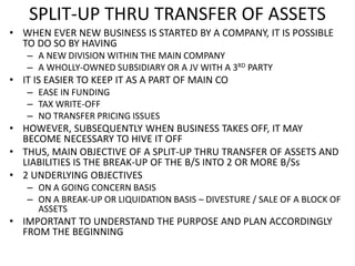 Split Ups 20180818 PRESENTATION CORPORATE RESTRUCTURING.pptx