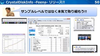 50
サンプルレベルではなく本気で取り組もう!!
CrystalDiskInfo -Feena- リリース!!
 