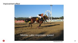 27
Improvement effect
Mobile Labo improves speed
FREEIMAGES/Geo Okretic
 