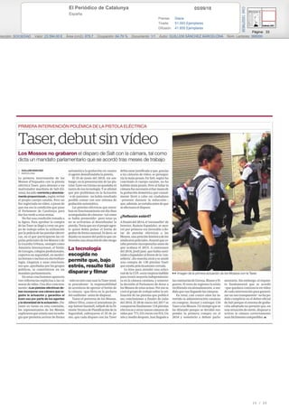 05/09/18El Periódico de Catalunya
España
Prensa: Diaria
Tirada: 51.093 Ejemplares
Difusión: 41.855 Ejemplares
Página: 33
Sección: SOCIEDAD Valor: 23.594,00 € Área (cm2): 679,7 Ocupación: 64,79 % Documento: 1/1 Autor: GUILLEM SÀNCHEZ BARCELONA Núm. Lectores: 368000
Cód:120279639
15 / 25
 
