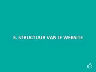 URL-STRUCTUUR VAN JE WEBSITE
 