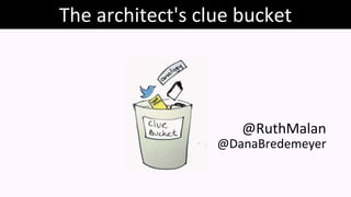 The architect's clue bucket
@DanaBredemeyer
@RuthMalan
 