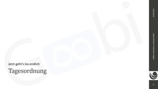 8
Steﬀen	Hankiewicz,	intranda	GmbH19.09.2018
Tagesordnung
Jetzt	geht’s	los	endlich
 