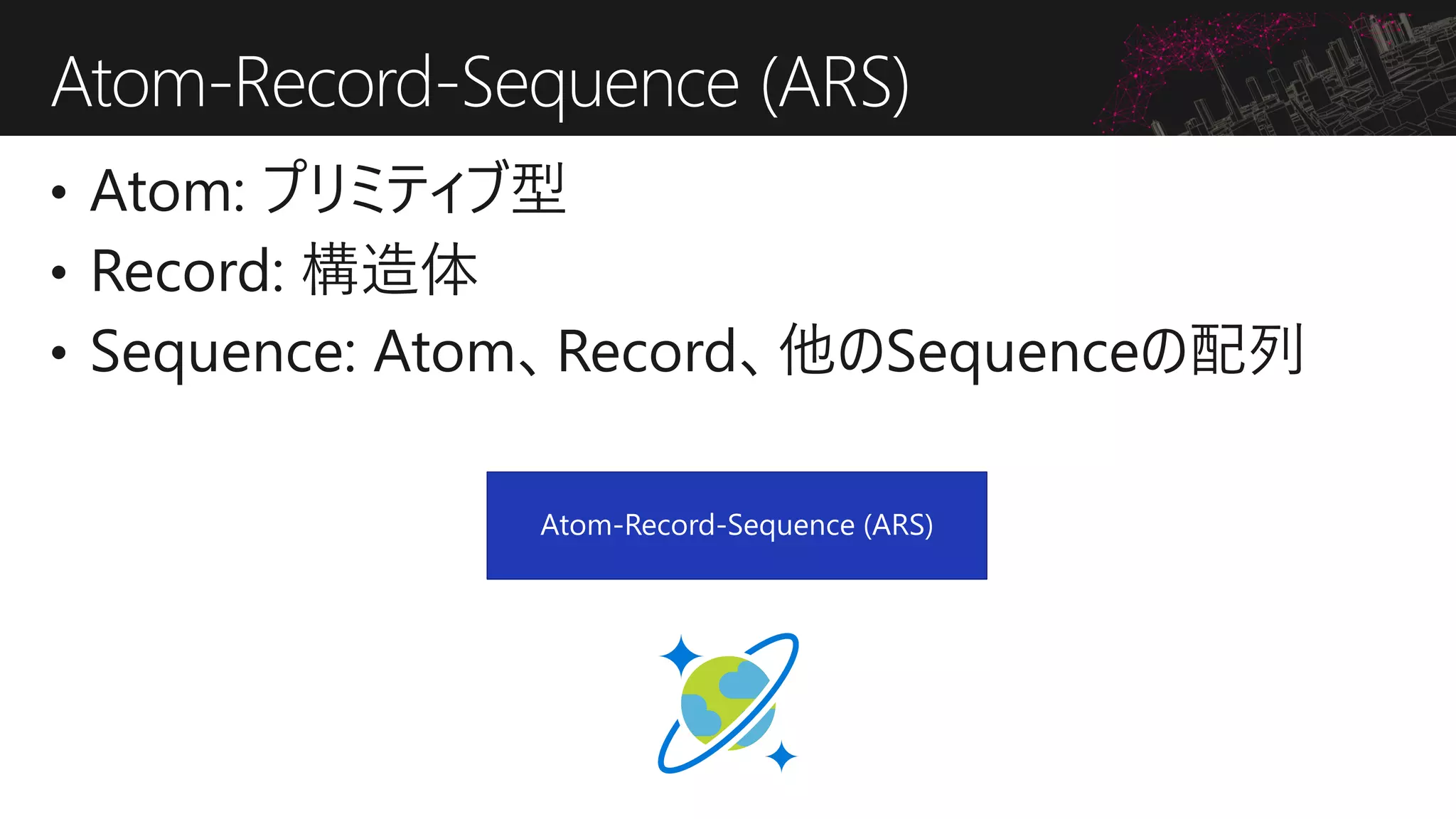 Atom-Record-Sequence (ARS)
Atom-Record-Sequence (ARS)
 