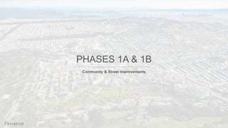 PHASES 1A & 1B
Community & Street Improvements
 