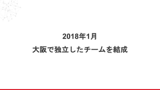 2018年1月
大阪で独立したチームを結成
 