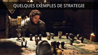 QUELQUES EXEMPLES DE STRATEGIE
 