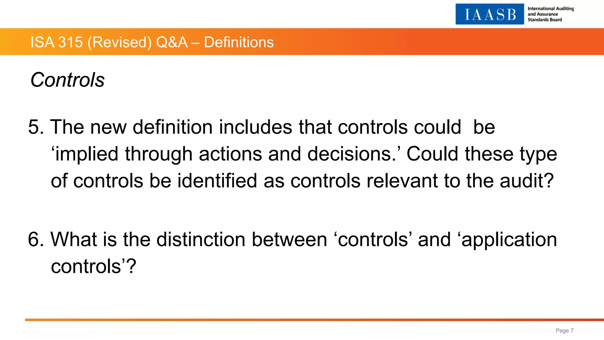 ISA 315 (Revised) - Exposure Draft Webinar, October 3rd, 2018 | PDF