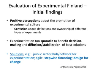 Experimental Finland_the Finnish model of promoting experimental ...
