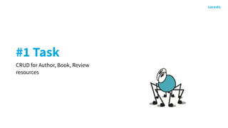 #1 Task
CRUD for Author, Book, Review
resources
 