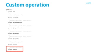 Custom operation
class Match
{
private $id;
/**
* @Groups({"match_read"})
*/
private $datetime;
/**
* @Groups({"match_read", "match_write"})
*/
private $playerOnePoints;
/**
* @Groups({"match_read", "match_write"})
*/
private $playerTwoPoints;
/**
* @Groups({"match_read", "match_write"})
*/
private $playerOne;
/**
* @Groups({"match_read", "match_write"})
*/
private $playerTwo;
/**
* @Groups({"match_read"})
*/
private $winner;
/**
* @Groups({"match_read"})
*/
private $result;
}
 