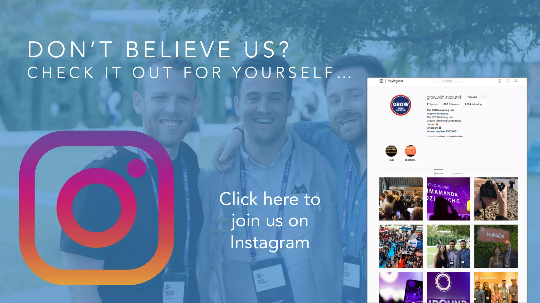 DO N ’T B E LIE V E U S ?
C H E C K I T O U T F O R Y O U R S E L F …
Click here to
join us on
Instagram
 