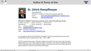 mensberatung Dr. Ulrich Kampffmeyer GmbH
ULT 2017
Dr. Ulrich Kampffmeyer 85
© PROJECT CONSULT Unternehmensberatung Dr. Ulr...