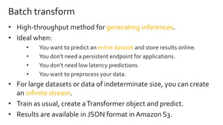 Advanced Machine Learning with Amazon SageMaker | PPT