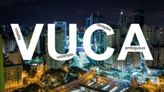 VUCAambiguous
uncertain
volatile
complex
 