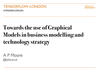 Towards the use ofGraphical
Models in business modelling and
technologystrategy
A P Moore
@latticecut
TENSORFLOW LONDON
#TENSORFLOWLDN
 