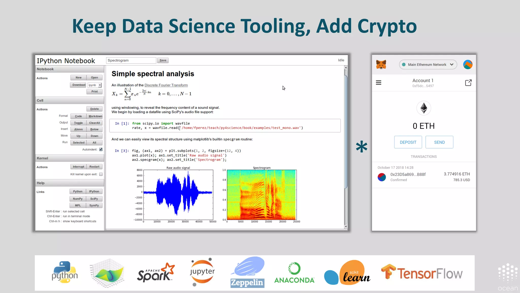 Keep Data Science Tooling, Add Crypto
*
 