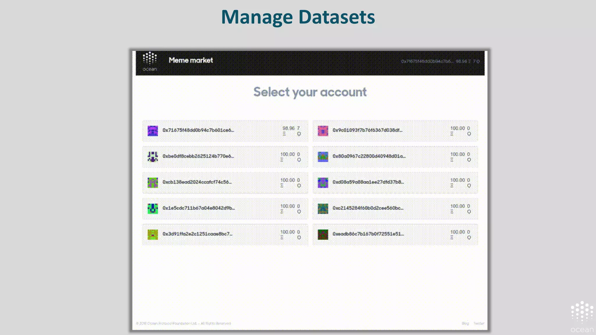Manage Datasets
 