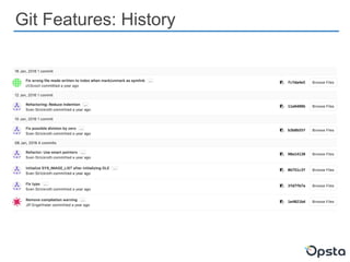 Git Features: History
 
