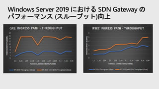 GRE
Windows Server 2019 における SDN Gateway の
パフォーマンス (スループット)向上
 