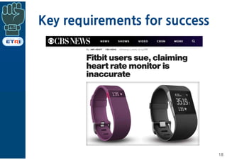 Key requirements for success
18
 