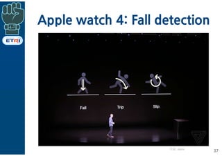 Apple watch 4: Fall detection
37자료: apple
 