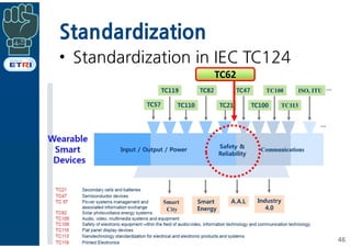Standardization
• Standardization in IEC TC124
46
TC62TC62
 