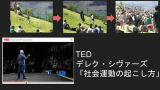 アホ踊り
画像出典：TED「社会運動の起こし方」
 