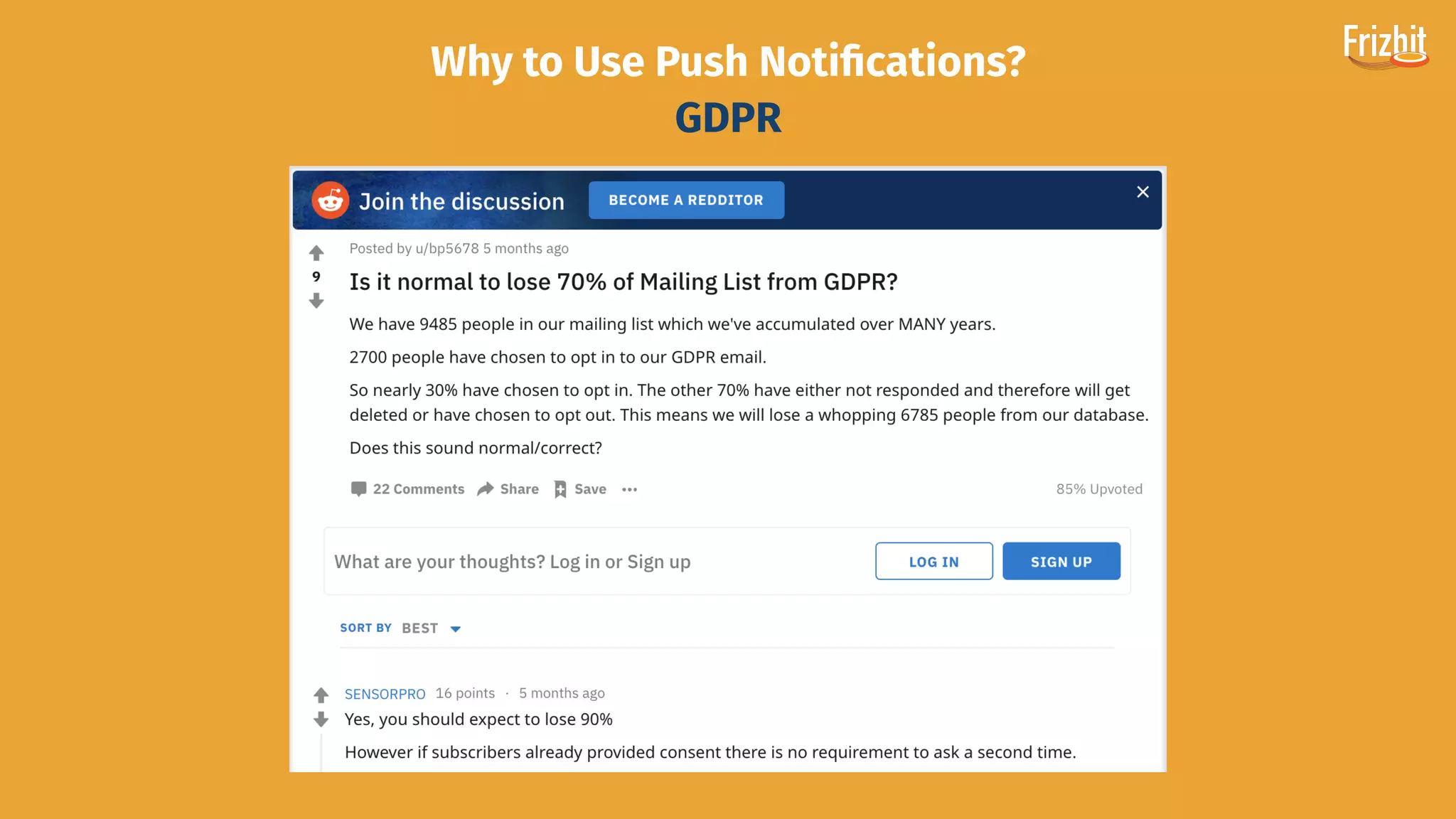 Why to Use Push Notiﬁcations?
GDPR
 