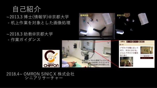 人の行動をモデル化して予測する 調理作業支援を題材とした行動予測と情報提示