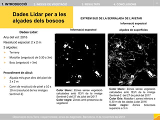 Dades Lidar per a les
alçades dels boscos
4
Observació de la Terra i espai forestal, eines de diagnòstic, Barcelona, 8 de ...
