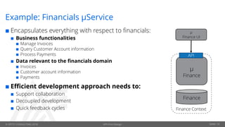 API first Design and Microservices | PDF