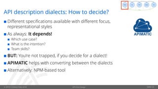 API first Design and Microservices | PDF