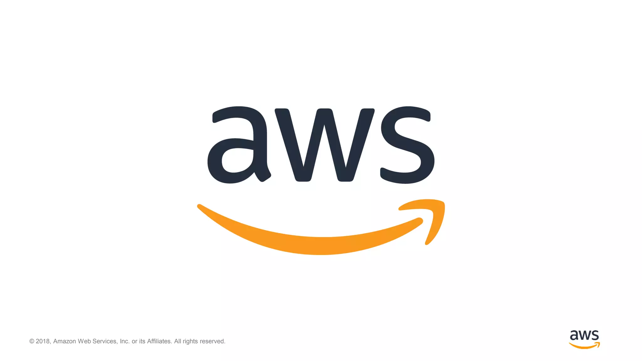 © 2018, Amazon Web Services, Inc. or its Affiliates. All rights reserved.
 