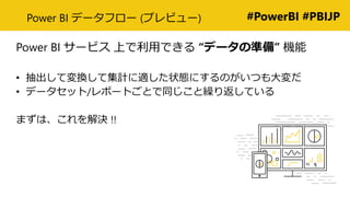 #PowerBI #PBIJPPower BI ǩ`ե` (ץӥ`)
Power BI `ӥ ϤäǤ ǩ`Μʂ䡱 C
? ƉQƼӋm״BˤΤĤ
? ǩ`å/ݩ`ȤȤͬR귵Ƥ
ޤϡQ !!
 