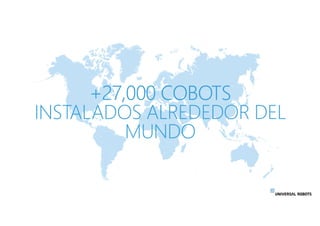 +27,000 COBOTS
INSTALADOS ALREDEDOR DEL
MUNDO
 