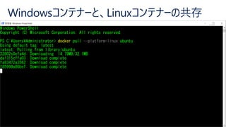 Windows Server Container and Windows Subsystem for Linux | PDF